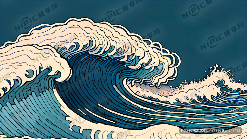 线型海浪