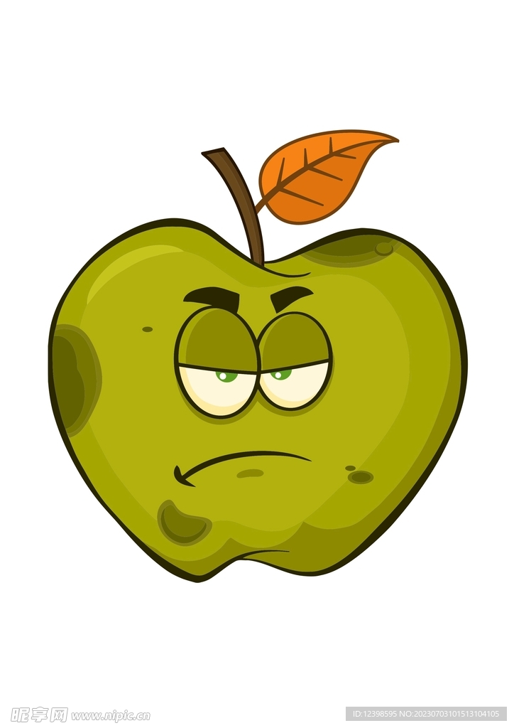脾气暴躁的烂卡通青苹果