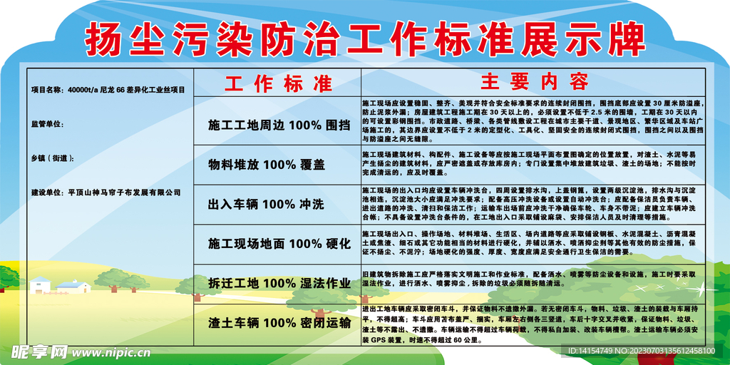 扬尘治理版面