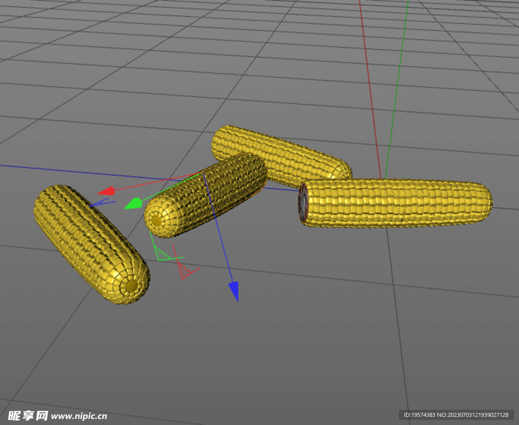 C4D模型 玉米  