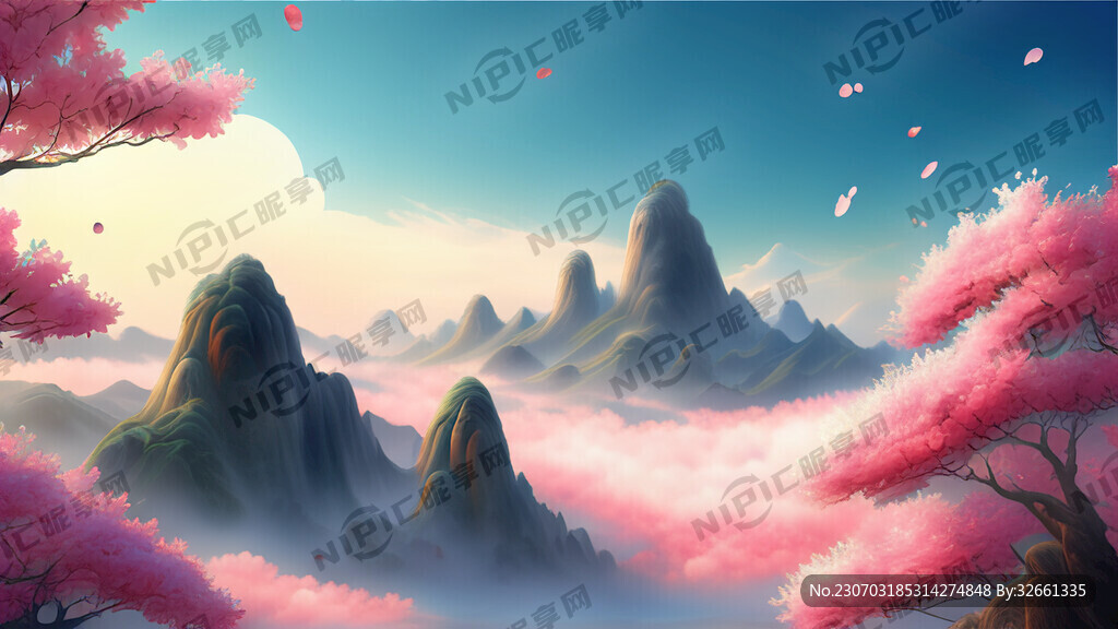 游戏梦幻唯美新中式风景 超高清