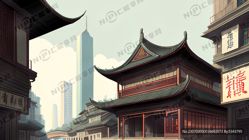 广州老城区特色建筑插图