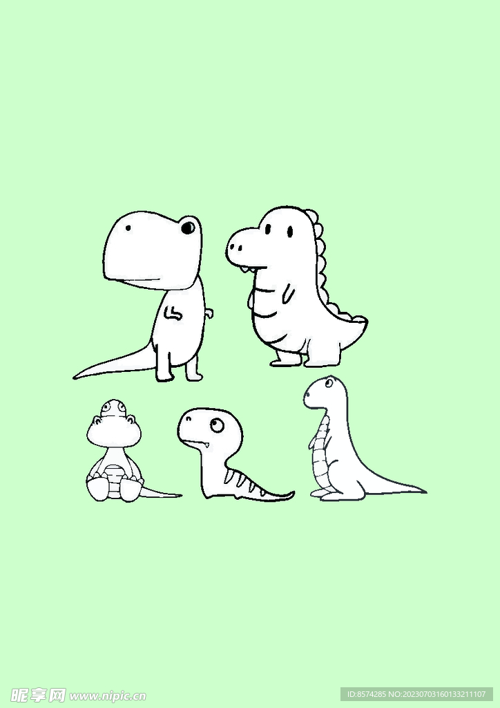 简笔画恐龙