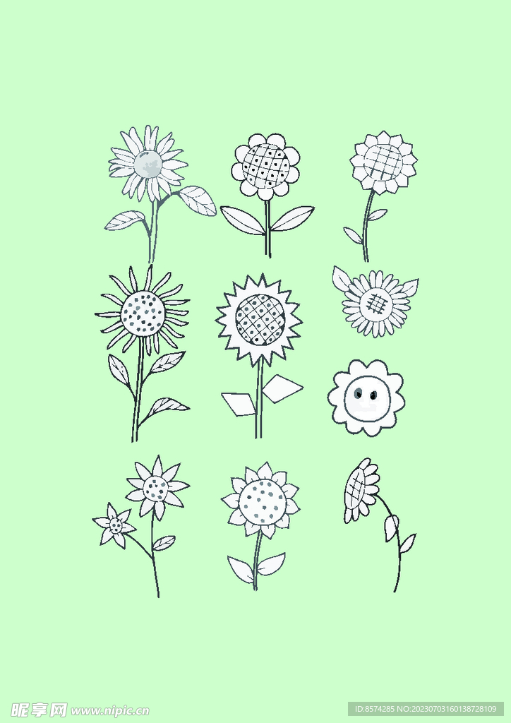 简笔画花卉