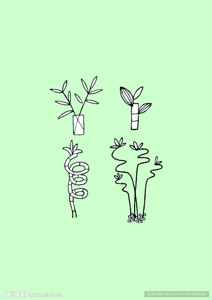简笔画植物