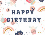 可爱生日卡通贺卡卡片