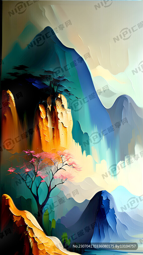 抽象油画纹理