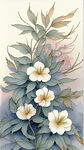 精美国风插画图案