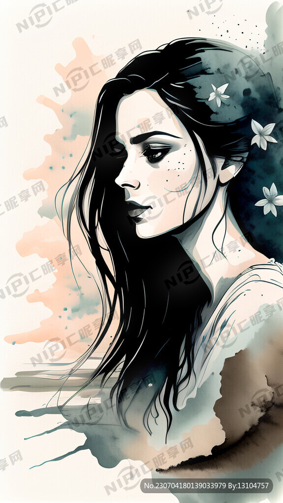 精美国风插画图案