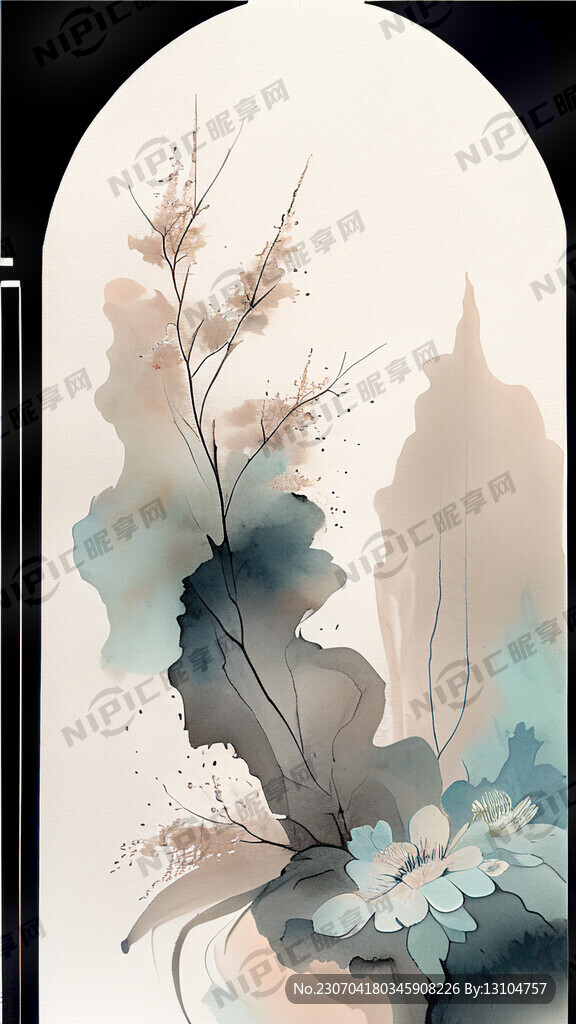 精美中国风插画图案
