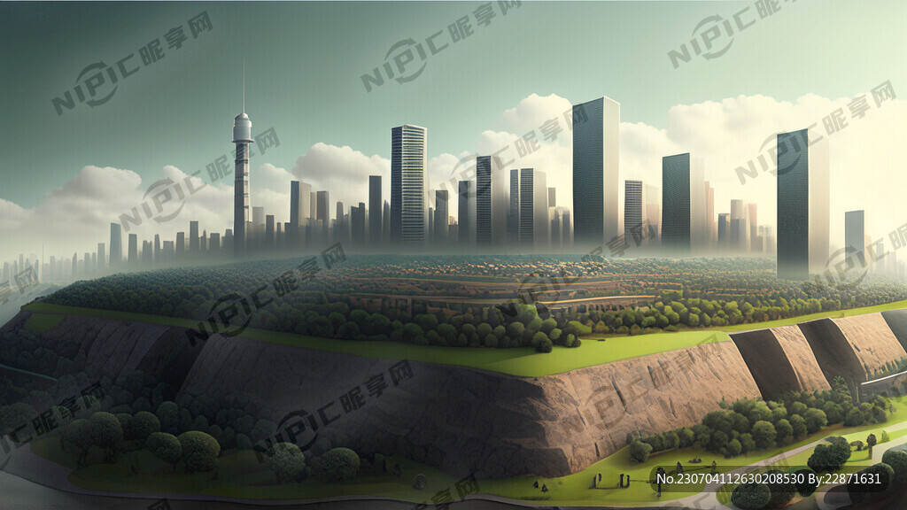景观小品创建文明城市公益广告