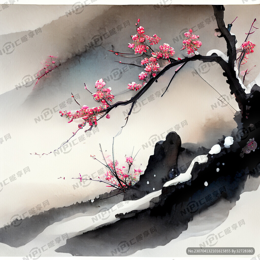 梅花雪景