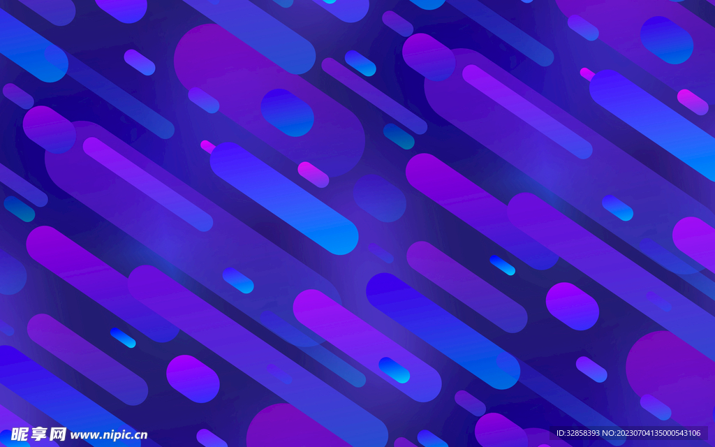 蓝紫色渐变抽象科技线条背景