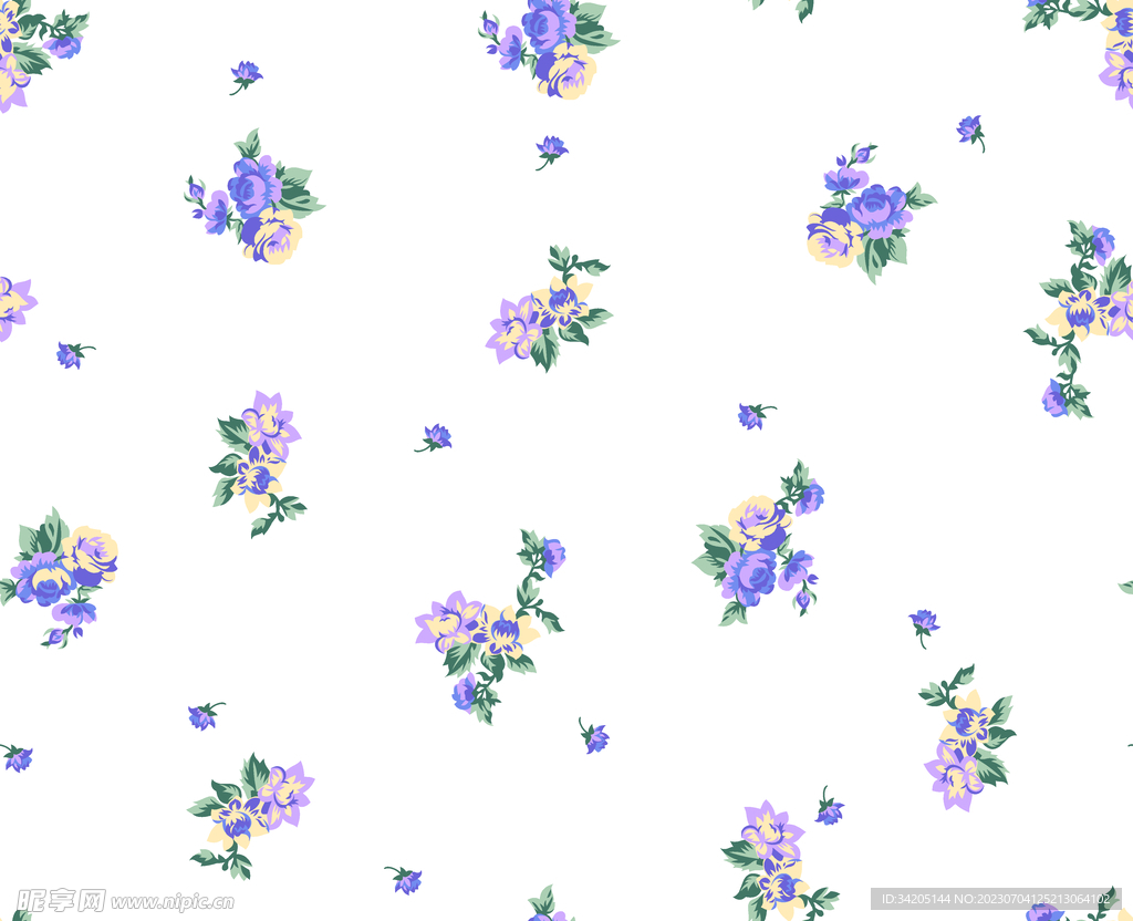 碎花 手绘花