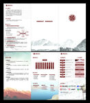 西藏风格商业画册折页