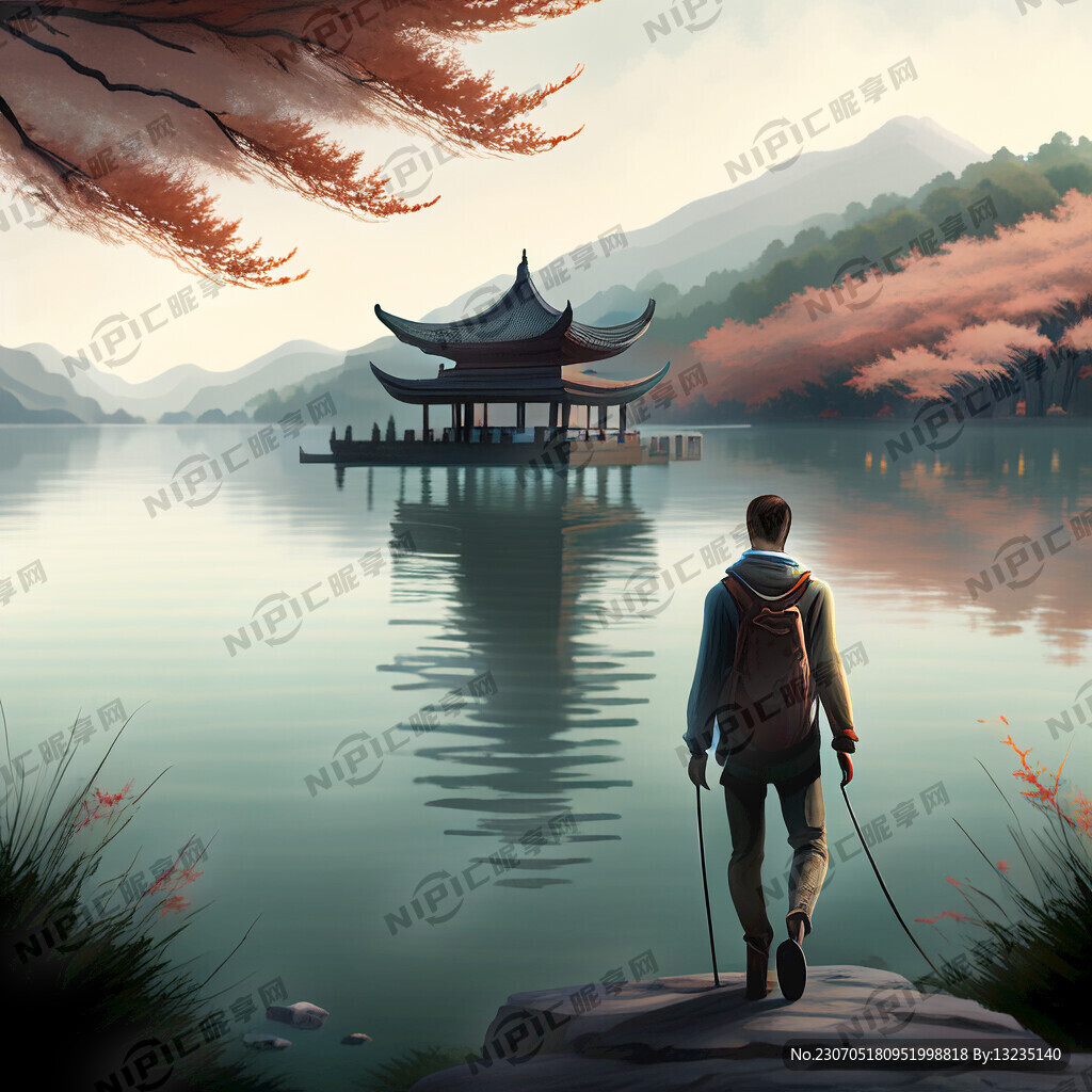 西湖徒步行