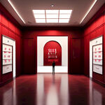 人大代表之家展厅
红色为主色调
人大历程文化墙