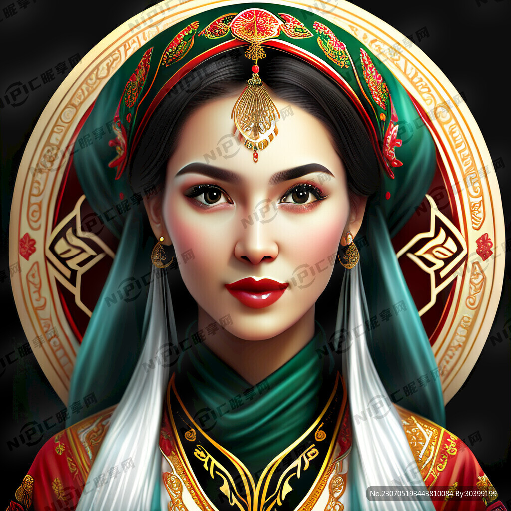 维吾尔族美女标志香妃