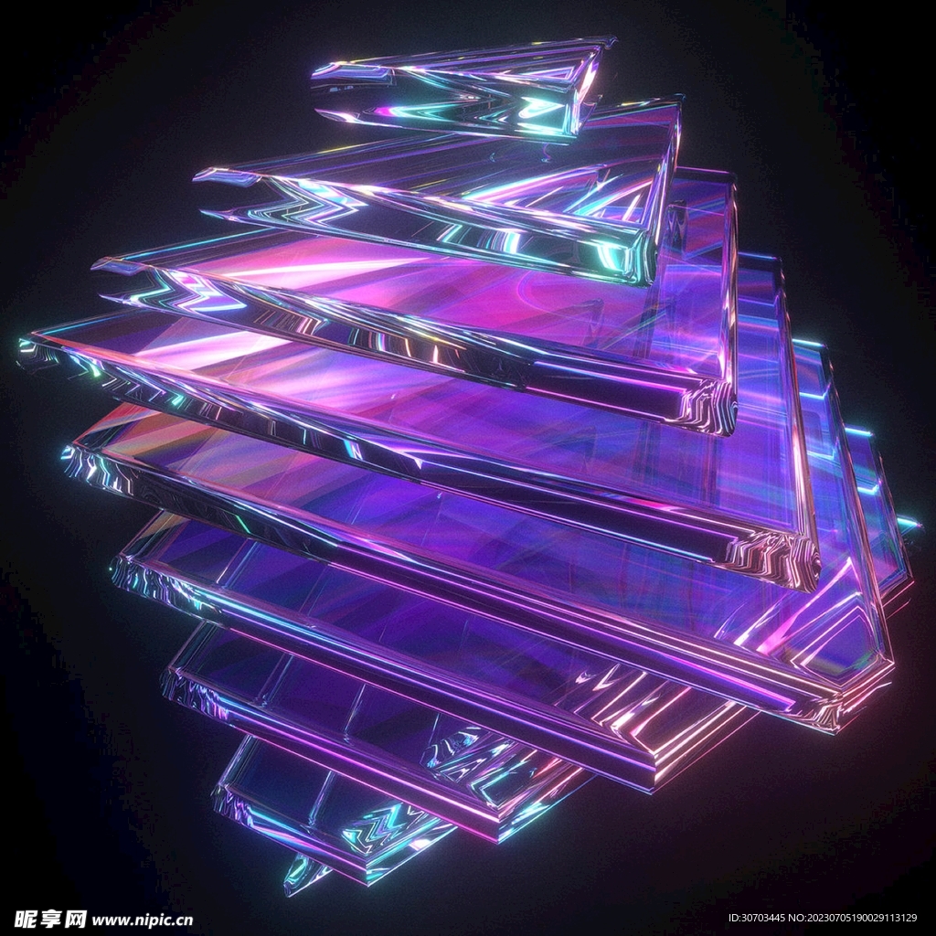 紫色玻璃