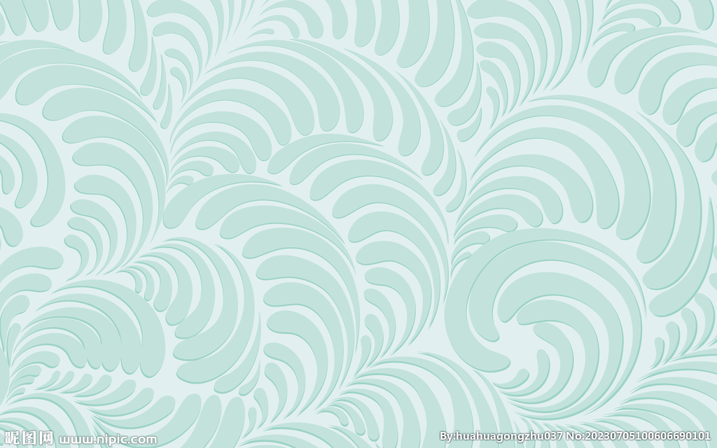 绿底水波纹规则几何层叠线条背景