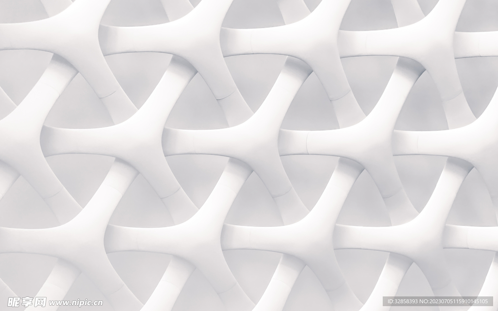 白色3d规则抽象科技纹理