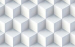 白色3d规则几何抽象科技纹理
