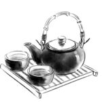 手绘茶具