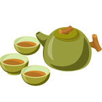 手绘茶具