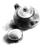 手绘茶壶