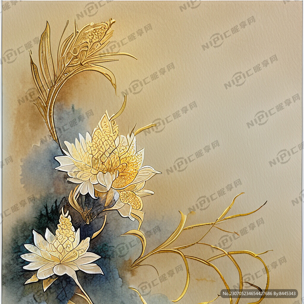 泰国的花边 简单 黄金