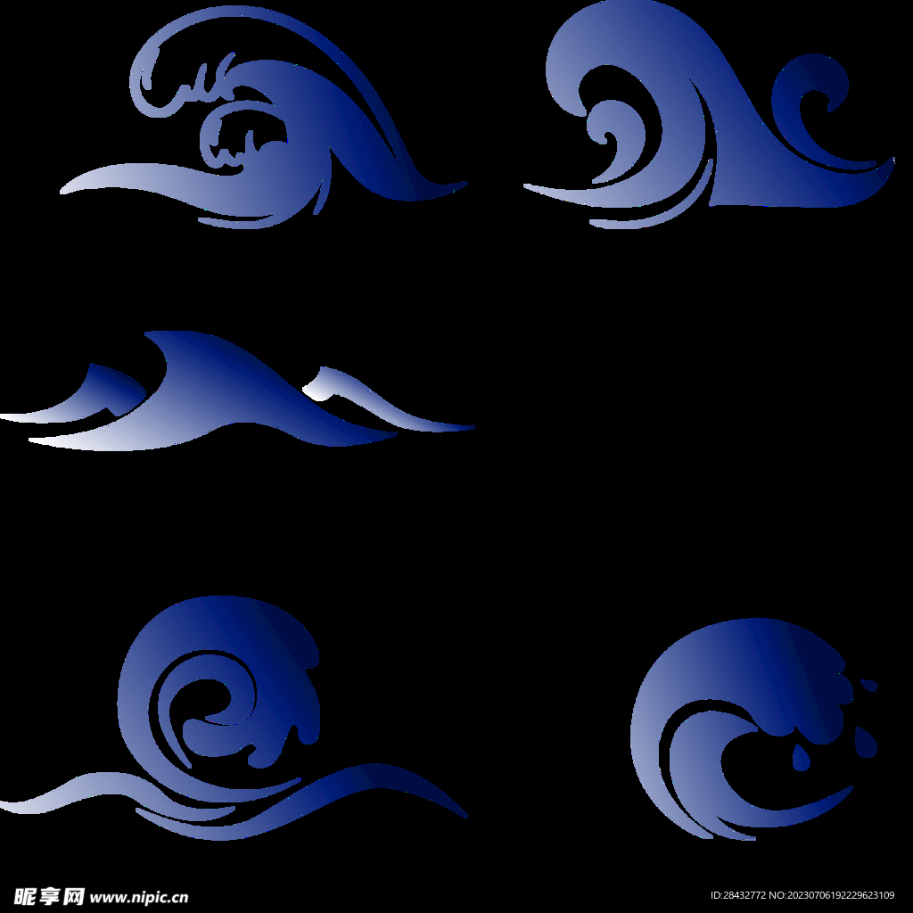 蓝色海浪