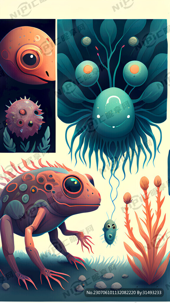 海报 生物多样性研学 插画