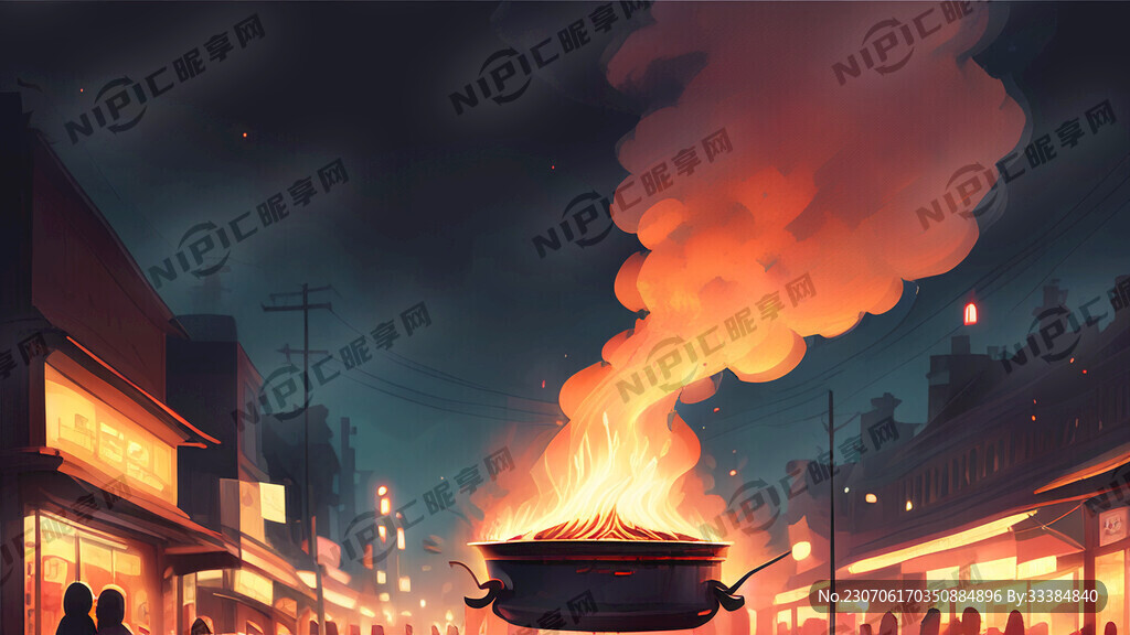 夜市 烧烤 火锅 烟火气