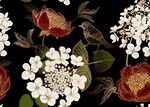 中式花鸟图案 