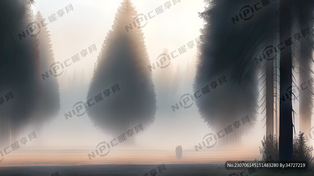 清晨 远景 第一人称视角 平视
