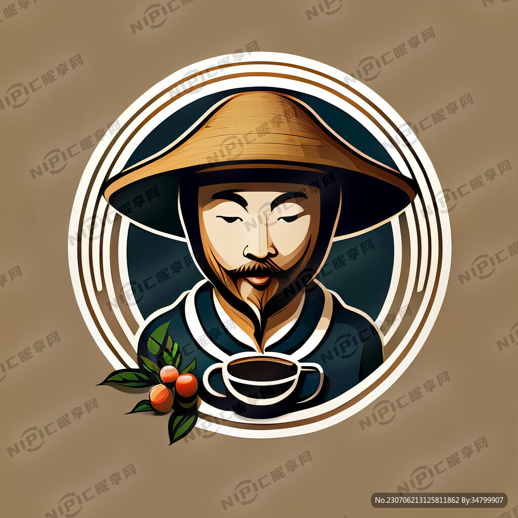 设计一个标志 主要元素是农工