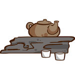手绘茶具