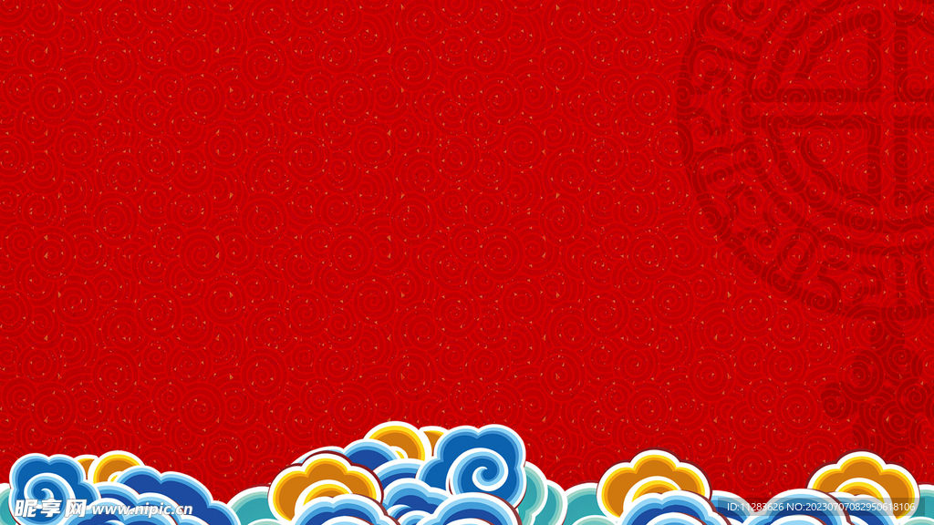 红色喜庆节日背景