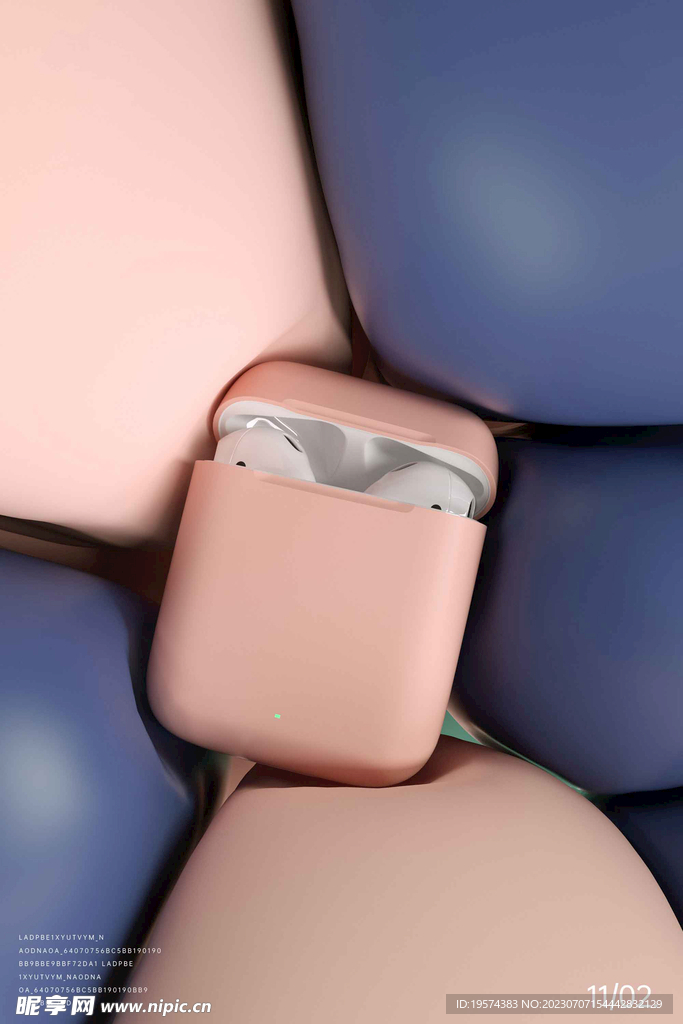 C4D模型 耳机 