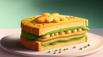 桃酥，绿豆糕，三明治，蛋糕，清新的背景