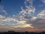 蓝天 朝霞
