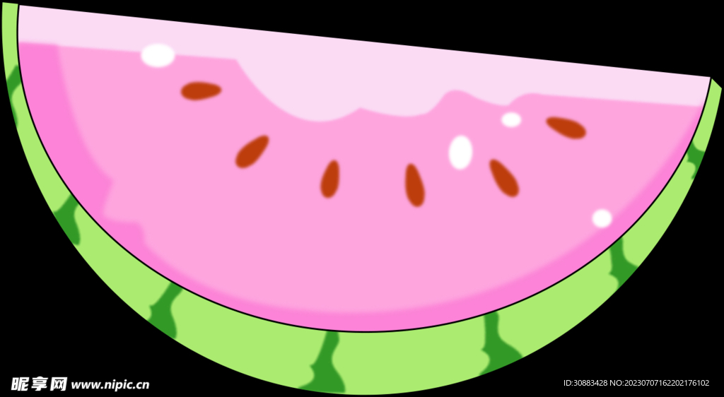 西瓜插画