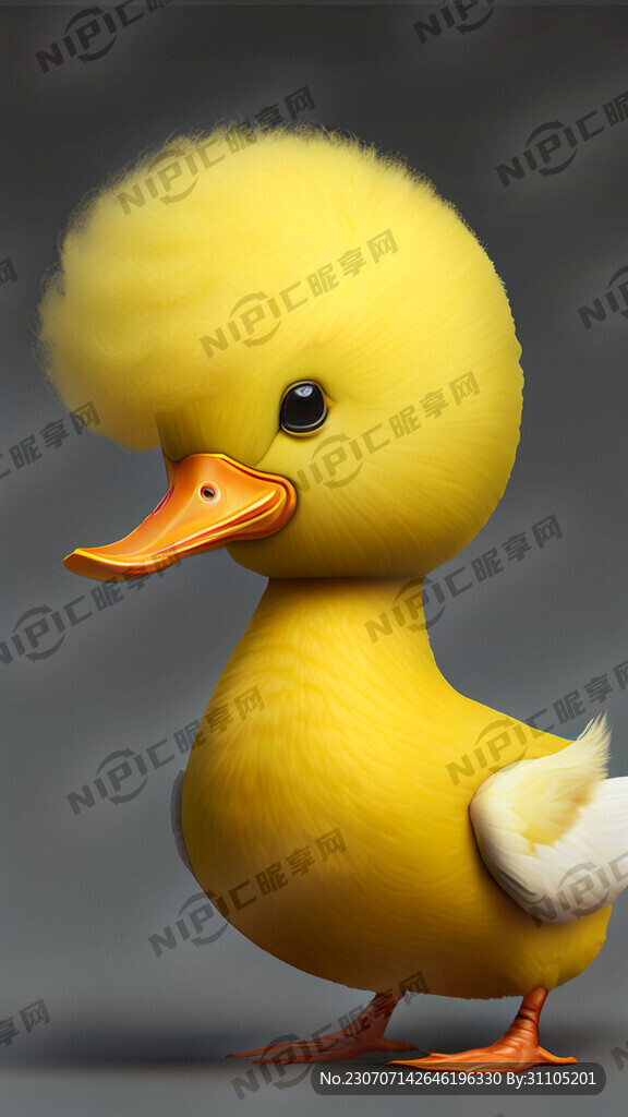 假发大黄鸭