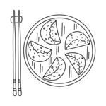 卡通饺子