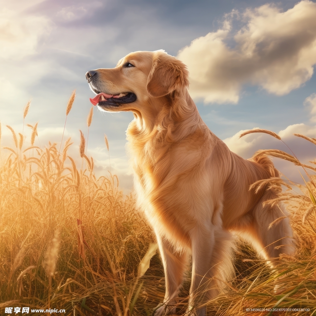  金毛犬 