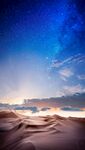 沙漠星空图片
