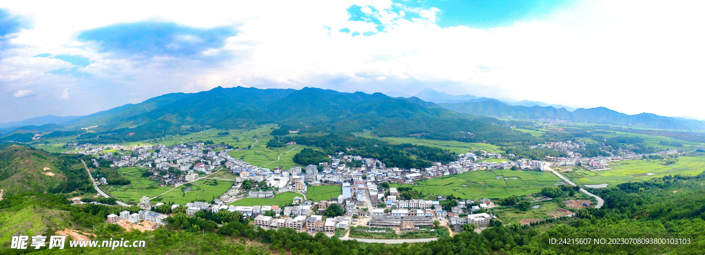 清流县灵地镇全景