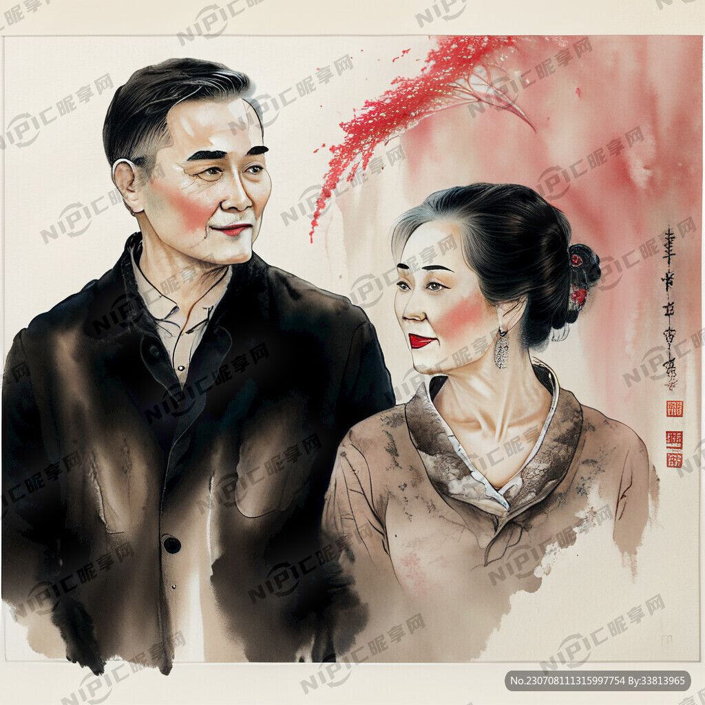 足浴粉玉米须 中年夫妇
