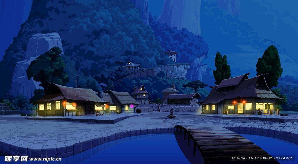 动漫创意场景  
