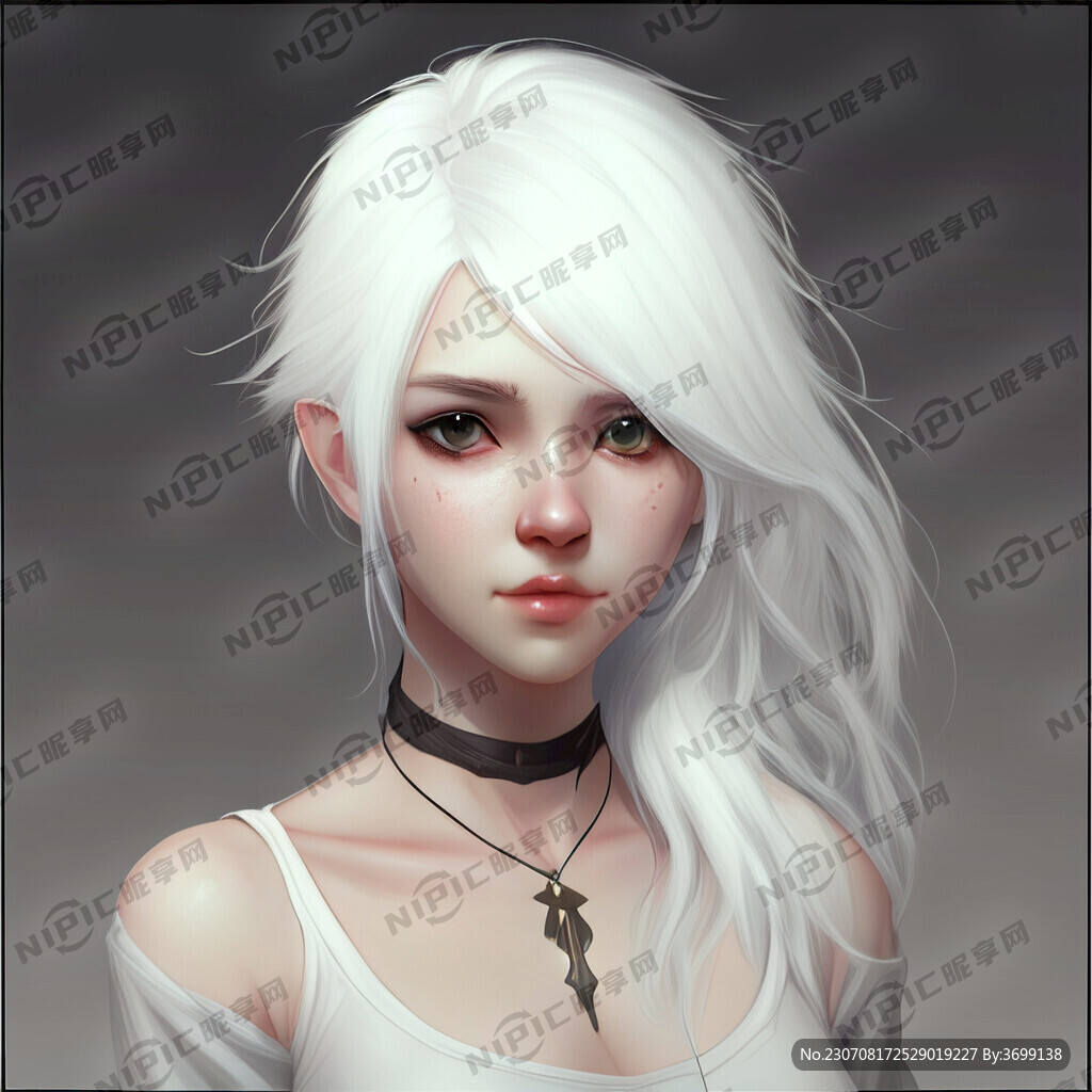 AI创作图白发nipic.com-昵图网